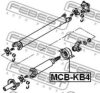 MITSUBISHI 3450A017 Bearing, propshaft centre bearing